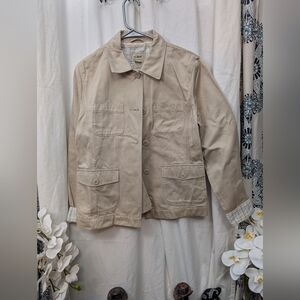 L.L. Bean Women's Beige Utility Jacket